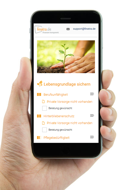 finatra auf Smartphone